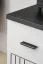 Commode vestiaire / 1 tiroir / 2 portes battantes / Couleur : Cachemire / Noir / 3 compartiments / Dimensions : 60 x 32 x 96,5 cm / Fonctionnalité & Confort
