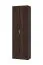 Armoire à chaussures haute avec sept compartiments Smeda 02, Couleur : Chêne de Sonoma foncé, deux portes, pour le hall d'entrée, dimensions : 191,5 x 60 x 33 cm, chants ABS