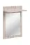 Vestiaire avec miroir Sviland 03, couleur : chêne Wellington / blanc - dimensions : 200 x 120 x 35 cm (h x l x p), avec quatre crochets