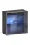 Meuble-paroi avec deux éléments TV Balestrand 271, couleur : chêne Wotan / gris - dimensions : 150 x 340 x 40 cm (h x l x p), avec fonction push-to-open