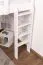 Lit mezzanine pour adultes "Easy Premium Line" K23/n, hêtre massif laqué blanc, divisible - Surface de couchage : 120 x 200 cm