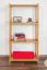 Étagère en bois de pin massif couleur aulne Junco 56C - 125 x 60 x 30 cm (h x l x p)
