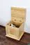 Coffre en pin massif, naturel 182 - Dimensions 50 x 54 x 46 cm (H x L x P)