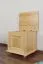 Coffre en pin massif, naturel 182 - Dimensions 50 x 54 x 46 cm (H x L x P)