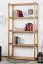 Etagère en bois de pin massif couleur aulne Junco 55A - 162 x 80 x 30 cm (h x l x p)