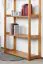 Etagère en bois de pin massif couleur aulne Junco 55A - 162 x 80 x 30 cm (h x l x p)