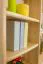 Étagère suspendue, Étagère murale, Bibliothèque - 100 cm de large, Pin Bois massif, Couleur: Naturel