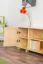 Armoire-TV Maison de campagne Bois massif Couleur: Naturel 55x156x47 cm
