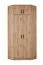 Armoire d’angle Fafe Set A | 6 pièces | Espace optimisé | Chêne artisan/Noir | Soft-Close | 6 tiroirs