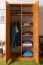 Armoire à portes battantes / penderie Sepatan 03, couleur : aulne - Dimensions : 180 x 80 x 50 cm (H x L x P)