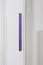 Chambre d'enfant - Armoire Walter 04, couleur : blanc brillant / violet - 191 x 40 x 40 cm (h x l x p)