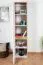 Chambre des jeunes - Armoire Alard 02, couleur : chêne / blanc - Dimensions : 195 x 45 x 52 cm (H x L x P)