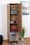 Bureau - Armoire étroite, Couleur: Chêne / Gris - Dimensions: 187 x 45 x 56 cm (H x L x P)
