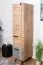 Bureau - Armoire étroite, Couleur: Chêne / Gris - Dimensions: 187 x 45 x 56 cm (H x L x P)