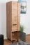 Bureau - Armoire étroite, Couleur: Chêne / Gris - Dimensions: 187 x 45 x 56 cm (H x L x P)
