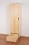 Armoire en pin massif naturel Aurornis 02 | 200 x 50 x 60 cm | Design moderne et grande capacité