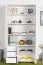 Armoire blanche en pin massif Junco 38, beaucoup d'espace de rangement, 195 x 102 x 42 cm, avec 6 compartiments et 3 tiroirs, très spacieuse, stable