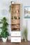 Vitrine Hohgant 09 | Chêne / Blanc | 209 x 50 x 42 cm | Design moderne et espace optimisé