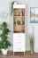 Vitrine Hohgant 09 | Chêne / Blanc | 209 x 50 x 42 cm | Design moderne et espace optimisé