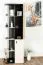 Armoire pour chambre ado Aalst 05 | Design chêne, crème et noir | 190 x 60 x 40 cm