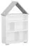Bibliothèque enfant Daniel 01 | Blanc / Gris | 117 x 83 x 30 cm | Design moderne et gain de place