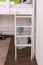 Bois massif Lit mezzanine pour enfants | Dimension du matelas: 120 x 200 cm | Laqué Blanc | convertible en lit simple | Qualité premium | incl. sommier à lattes Abbildung