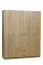 Chambre à coucher - Armoire, Couleur: Chêne Sonoma - 201 x 160 x 53 cm (H x L x P) Abbildung