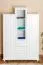 135 cm de large Armoire avec 3 portes et 3 tiroirs | Couleur: Blanc | Profondeur: 44 cm Abbildung