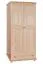 Salon - Armoire Pin Bois massif Naturel - 195 x 92 x 59 cm (H x L x P) Abbildung