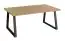Table basse Kastav 36, couleur : chêne / noir - 120 x 80 x 50 cm (L x P x H)