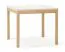 Table de salle à manger / Couleur : Beige / Hêtre / Carré / Extensible jusqu'à 130 cm / Dimensions : 90 x 90 cm / Forme simple & légère / Pour petites cuisines ou salles à manger