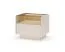 Table de chevet / Couleur : Beige / Chêne Cremona / 1 tiroir / incl. éclairage LED / 1 compartiment / 53 x 40 x 43 cm / Fonction Push-to-open / Table de chevet / Pour chambre à coucher