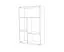 Vitrine suspendue Colmenar 02, Couleur : Chêne / Sable brillant - Dimensions : 99 x 65 x 27 cm (h x l x p)