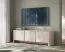 Meuble TV en cachemire / Vytgarth 01 / 52 x 168 x 39 cm / 3 portes / 3 compartiments / Système Push-to-Open / Design sans poignées / anguleux / robuste