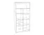 Chambre d'enfant - Armoire Koa 05, Couleur : Blanc / Violet - Dimensions : 203 x 96 x 52 cm (H x L x P)
