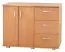 Commode Kebumen 28, couleur : aulne - Dimensions : 79 x 108 x 40 cm (H x L x P)