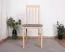 Chaise de salle à manger SIGULDA couleur chêne, rembourrage gris, mousse T-25 de qualité supérieure, bois de hêtre massif, aspect classique, matériaux de qualité supérieure