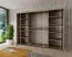 250 cm de large Armoire avec 3 portes | 10 casiers | Couleur: Chêne Sonoma / Blanc Abbildung