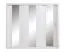 Chambre à coucher - Armoire avec mirroir, Couleur: Blanc - Dimensions: 215 x 250 x 60 cm (H x L x P) Abbildung