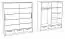 Armoire à portes coulissantes / Penderie Sidonia 09, Couleur : Chêne Artisan / Gris - Dimensions : 220 x 200 x 62 cm (H x L x P)