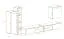 Elégant mur de salon Volleberg 92, Couleur : Blanc / Chêne Wotan - dimensions : 150 x 280 x 40 cm (h x l x p), avec huit portes