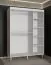 Armoire simple à cinq compartiments Jotunheimen 281, couleur : blanc - Dimensions : 208 x 150,5 x 62 cm (H x L x P)