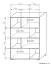Commode Kavieng 09, couleur : chêne / blanc - Dimensions : 130 x 90 x 40 cm (H x L x P)