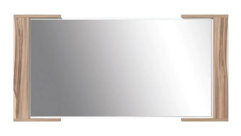 Miroir "Andenne" 05, couleur : noyer - Dimensions : 57,50 x 115 x 3,50 cm (h x l x p)