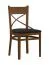Chaise classique Balmhorn 06, bois de hêtre massif, Couleur : Chêne / Rembourrage gris foncé - Dimensions : 87 x 43 x 50 cm (H x L x P)