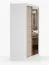 Armoire penderie à portes coulissantes avec miroir | 200 x 150 x 61 cm | Sonoma chêne / blanc | Bucegi 22 | 2 portes | 6 compartiments