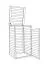 Abri pour poubelles Cubo Individuel, bois dur - Dimensions : 84 x 75 x 135 cm (L x l x h)