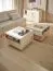 Table basse sur quatre roulettes / 1 compartiment ouvert / 1 tiroir / Couleur : Beige / Fonction Soft-Close / Fonction Push-to-open / Pour le salon