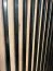 Armoire Mina 130 cm | Portes coulissantes | Blanc/Noir | Design moderne | Grand espace de rangement