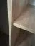 Armoire Mina 130 cm | Portes coulissantes | Blanc/Noir | Design moderne | Grand espace de rangement